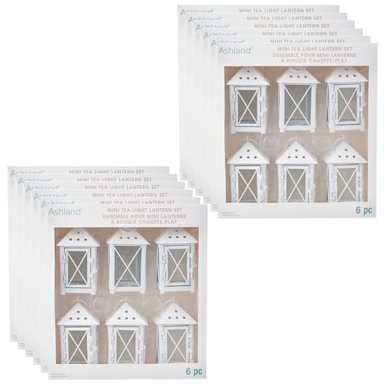 12 Packs: 6 ct. (72 total) White Mini Lanterns by Ashland®
